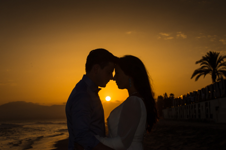 wedding ceremony on a beach in spain