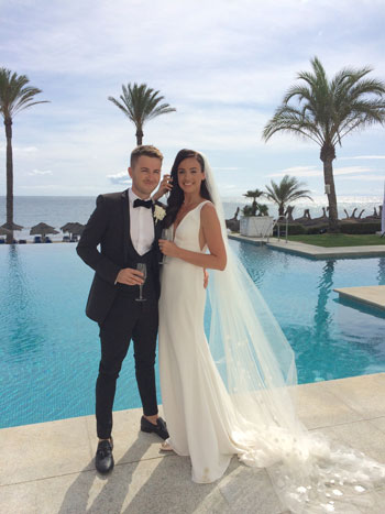 beach wedding ceremony in spain