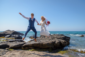 beach wedding photos