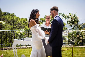 private wedding blessing  ceremony in spain