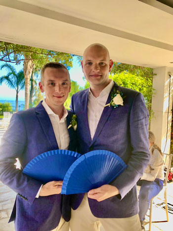lgbtq wedding celebrant in spain