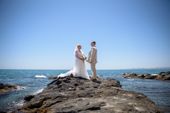 beach wedding ceremony in spain