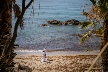 beach wedding in benalmadena, spain