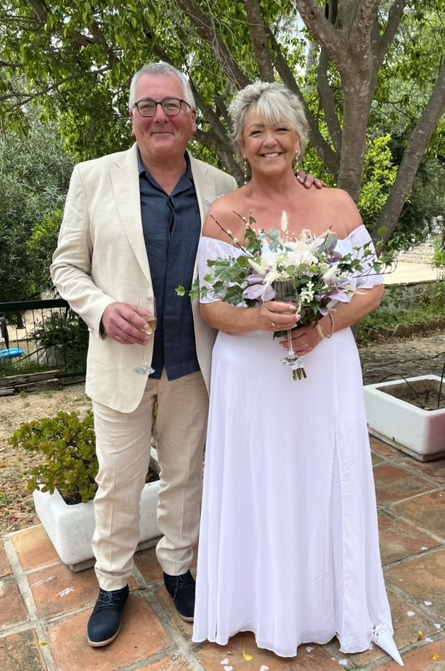 beach vow renewal in spain
