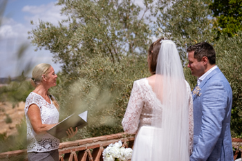 wedding at a castle in benalmadena, spain
