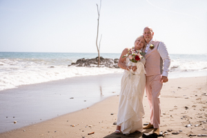 beach wedding in benalmadena, spain