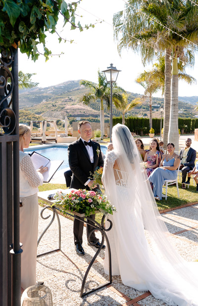 beach vow renewal in spain