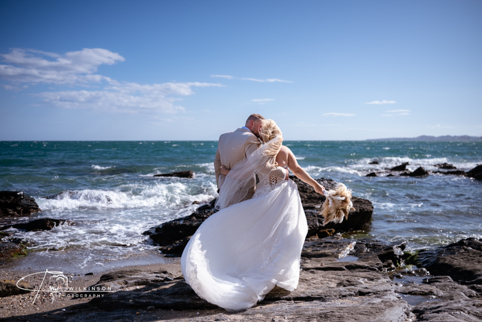 beach vow renewal in spain