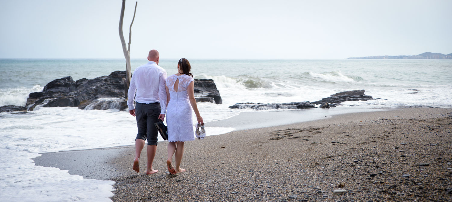 wedding ceremony on a beach in spain