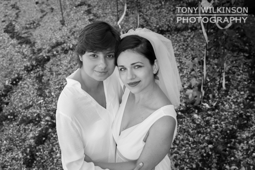 lesbian wedding on a beach in spain
