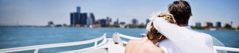 wedding blessing ceremony on a boat