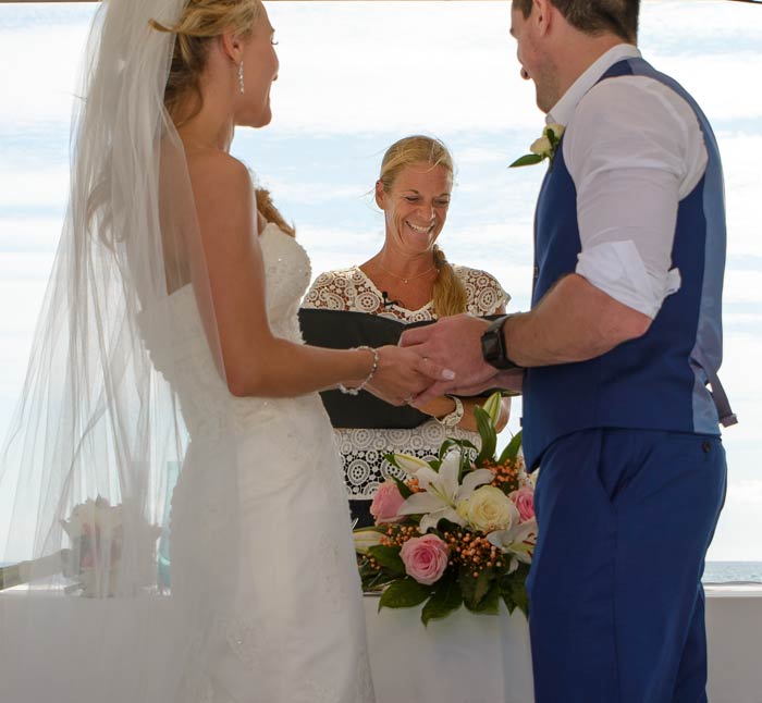wedding ceremony on a beach