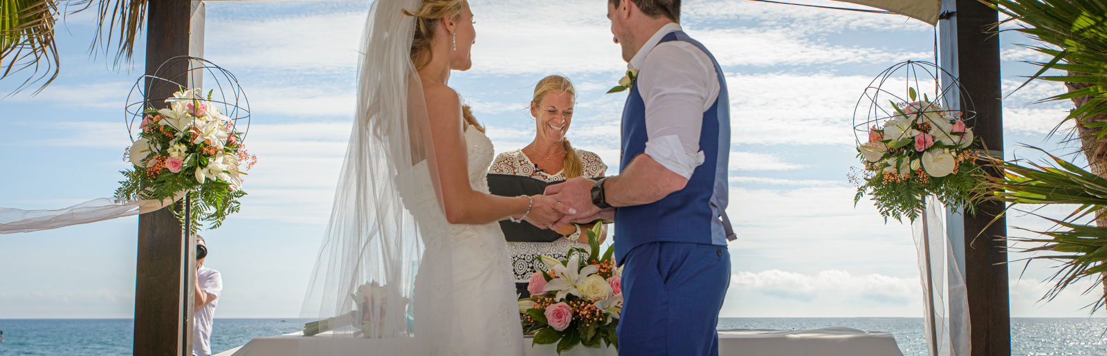 wedding ceremonyon a beach