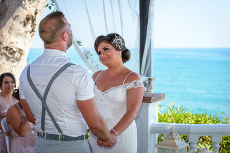 wedding ceremony venue on a beach in benalmadena