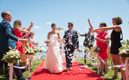 wedding hotel overlooking the beach