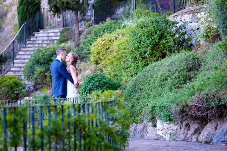 wedding blessinsg in the gardens in benalmadena pueblo