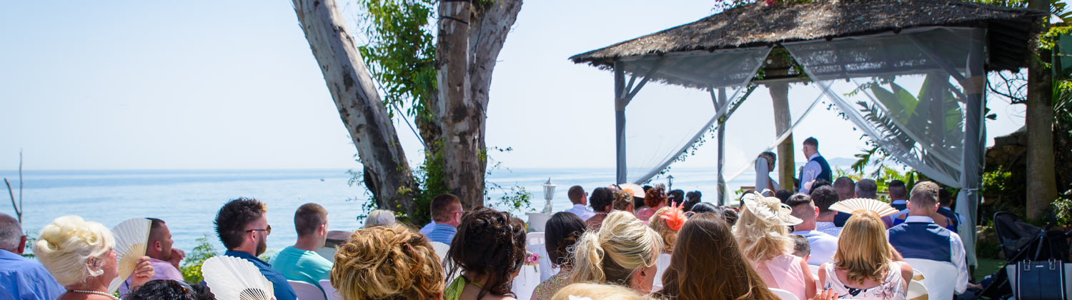 Beach restaurant wedding venue in spain